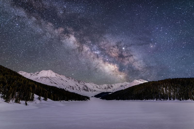 Snow Capped Milky Way